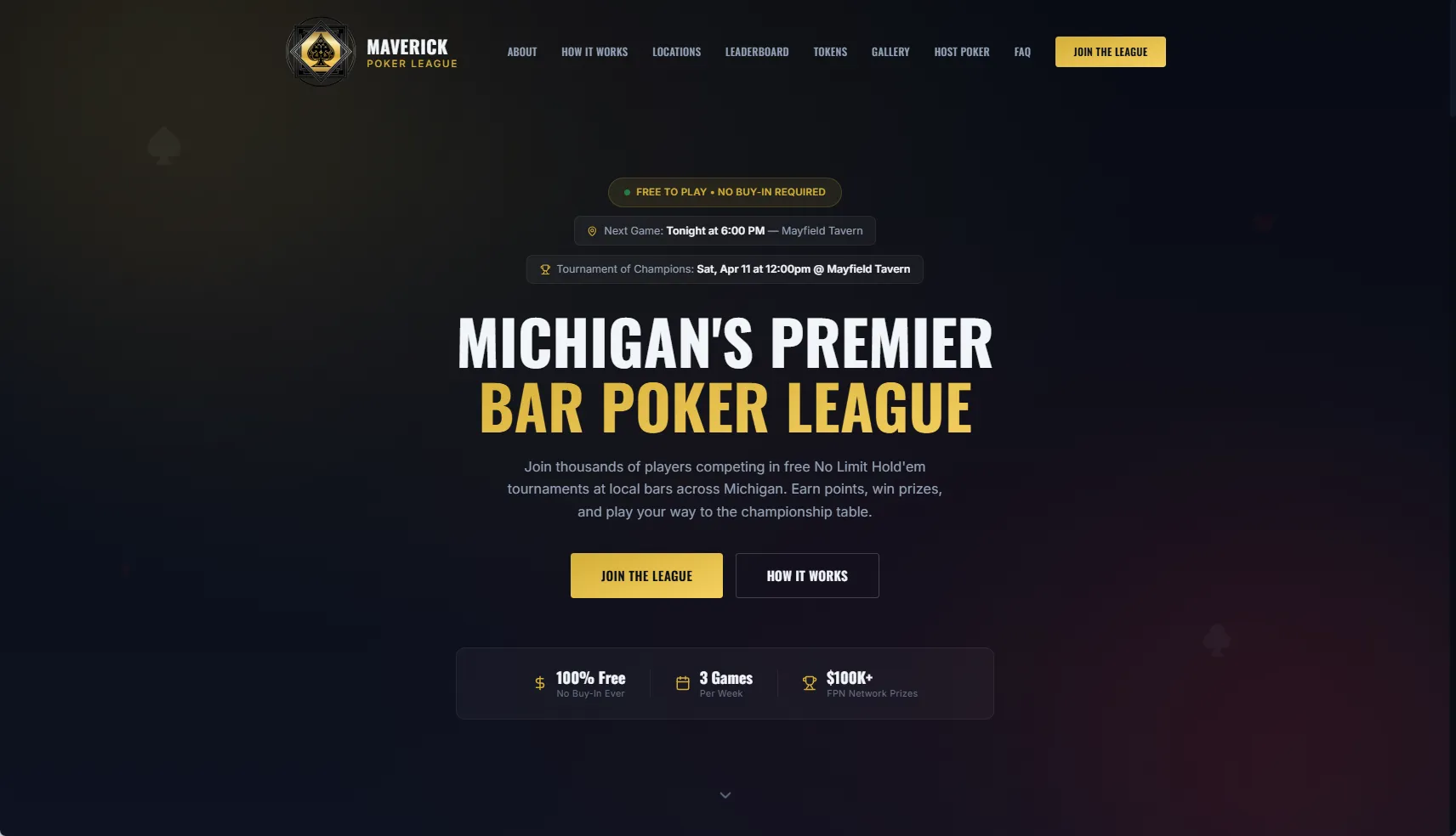 Maverick Poker League screenshot